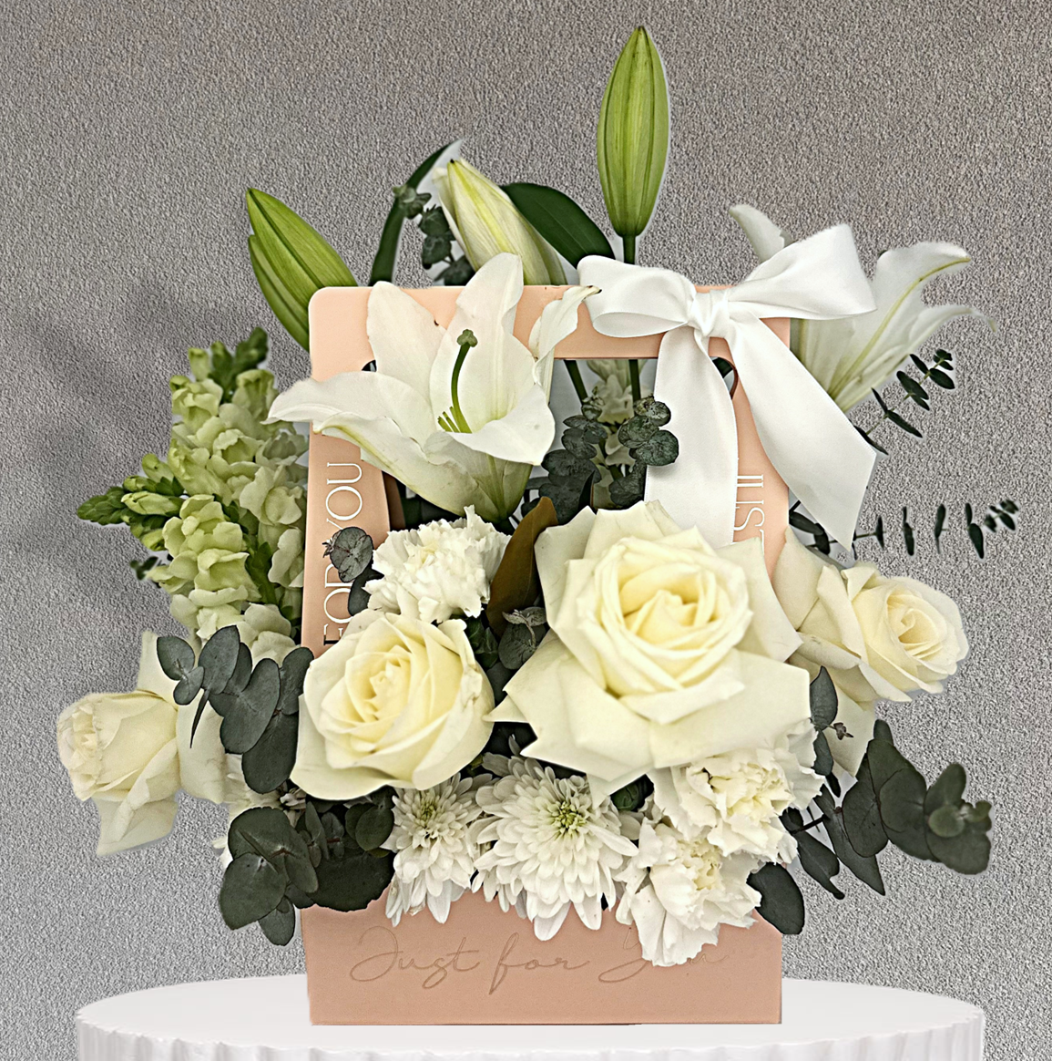 Whisper of Peace Carry Box Arrangement