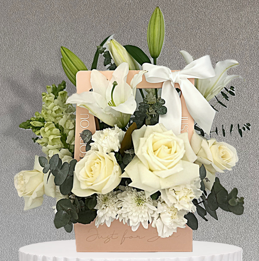 Whisper of Peace Carry Box Arrangement